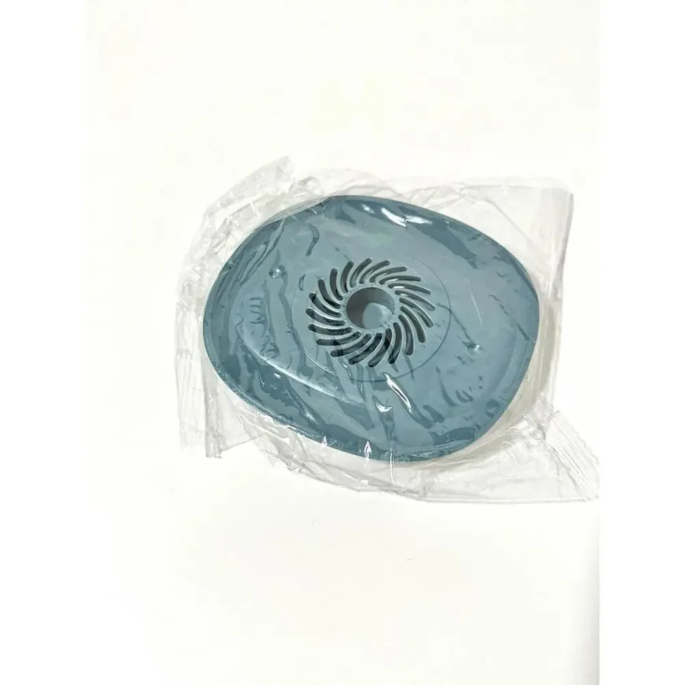 Silicone Blue Drain Plug Stopper and Strainer - Push Button Operation